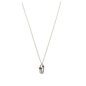 14K Gold Filled Spinel Flower Pendant Necklace With Dainty Chain Delicate